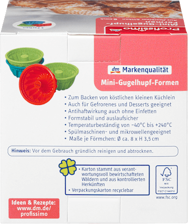 Mini-Gugelhupf Formen Profissimo