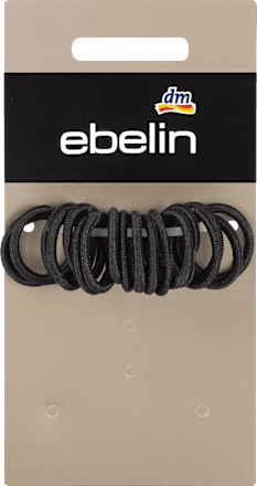 Elastici per capelli piccoli neri ebelin