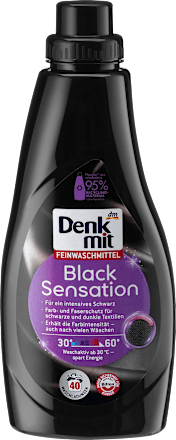 Detergent do prania tkanin delikatnych do czarnych i ciemnych ubrań Black Sensation Denkmit