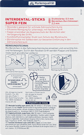 Interdentalbürsten rot 0,5 mm ISO 2 Dontodent