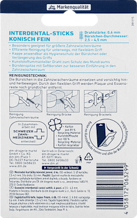 Interdentalbürsten blau 0,6 mm ISO 3 Dontodent
