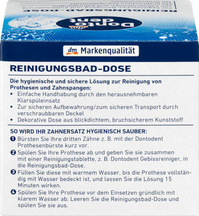 Кутия за почистване на протези, различни цветове/мотиви Dontodent