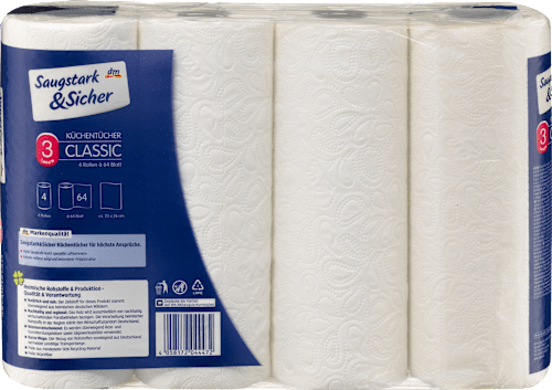 Classic șervețele de bucătărie Saugstark&Sicher