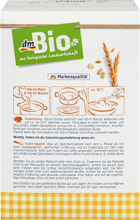 Dinkel Getreidebrei nach dem 4. Monat, 2x200g dmBio