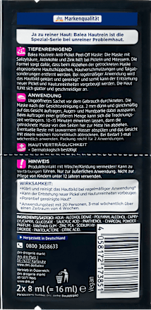 Maske Hautrein Peel-Off Balea