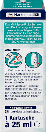 Mini-Spray Fruity Summer Nachfüllkartusche Denkmit