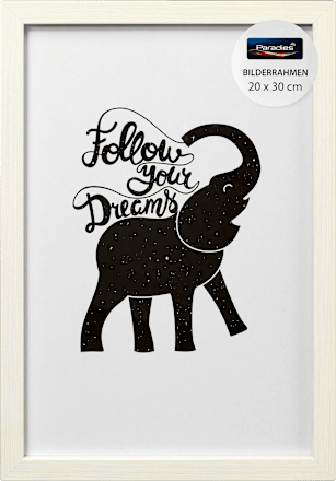 Bilderrahmen MDF 20x30 cm weiß Paradies