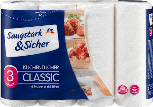 Kuhinjske brisače, 3-slojne Saugstark&Sicher