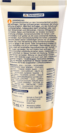 Sonnencreme Sensitiv LSF 50+ babylove