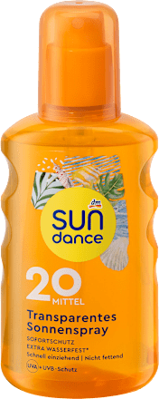 Spray do opalania transparentny SPF 20 SUNDANCE