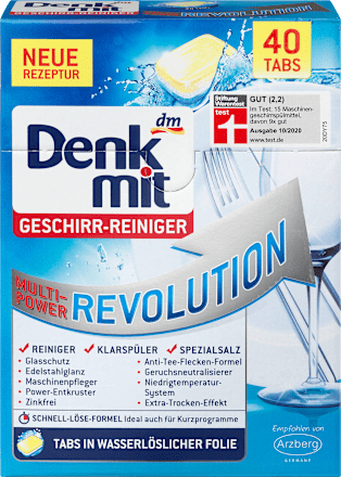 Spülmaschinen-Tabs Multi-Power Revolution Denkmit
