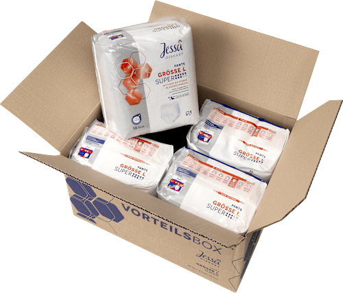 Vorteils-Box Hygiene-Pants Größe L Super, 4 x 12 St Jessa DISKRET