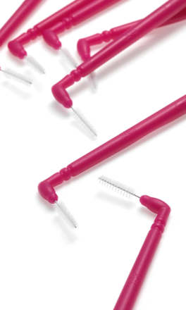 Interdentalbürsten gewinkelt rosa 0,4 mm ISO 2 Dontodent