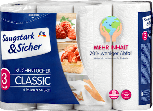 CLASSIC kuhinjski ubrusi, 3-slojni Saugstark&Sicher