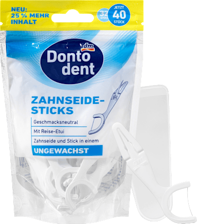 Zahnseide-Sticks mit Etui  Dontodent