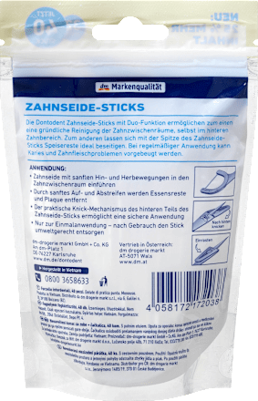 Zahnseide-Sticks mit Etui  Dontodent