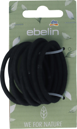 Gumica za kosu od organskog pamuka – crna ebelin