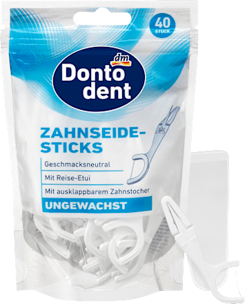 Zahnseide-Sticks mit Etui  Dontodent