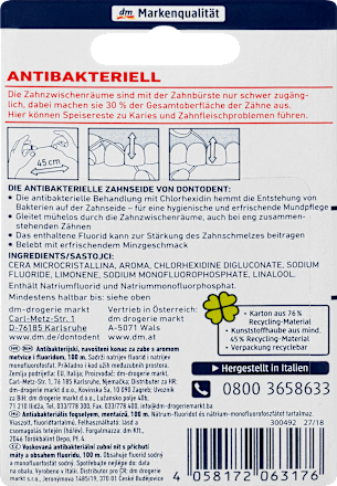 Fogselyem, antibakteriális Dontodent