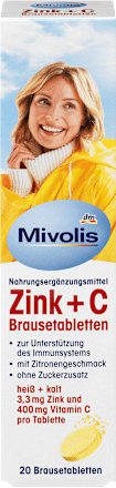 Zink + C Brausetabletten 20 St. Mivolis