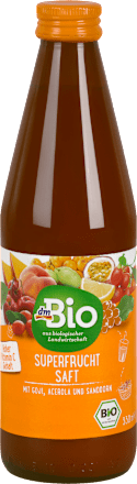 Bio sadni sok iz goji jagod, acerolo in rakitovcem dmBio
