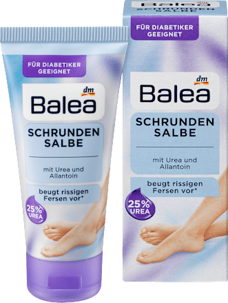 Fuß-Creme, Schrundensalbe mit 25% Urea Balea