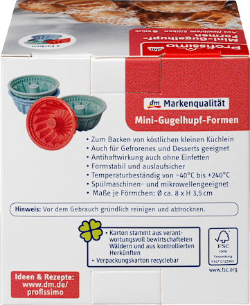 Mini-Gugelhupf Formen Profissimo
