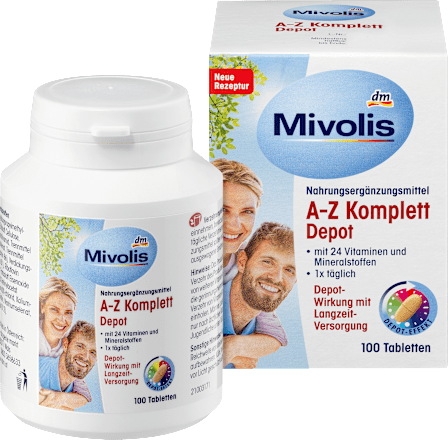 Kompleks witamin i minerałów A-Z w tabletkach depot Mivolis