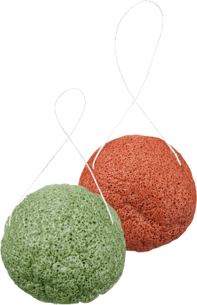 Konjac Gesichtsreinigungs-Schwamm grüner Tee / Rotalge ebelin