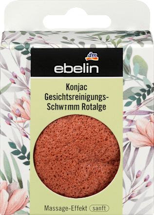 Konjac Gesichtsreinigungs-Schwamm grüner Tee / Rotalge ebelin