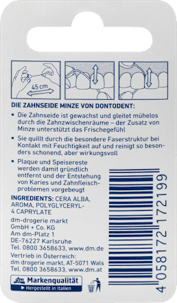 Zahnseide Minze Reisegröße  Dontodent