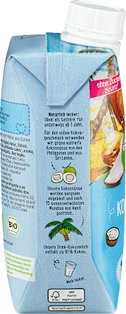 Trink Kokosmilch Pur ab 1 Jahr dmBio