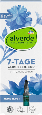 Ošetrujúca 7-dňová pleťová kúra v ampulkách so zmesou bachových kvetov alverde NATURKOSMETIK