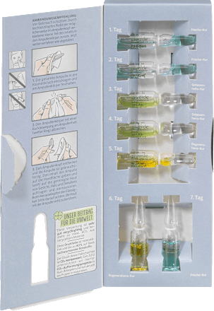 Ošetrujúca 7-dňová pleťová kúra v ampulkách so zmesou bachových kvetov alverde NATURKOSMETIK