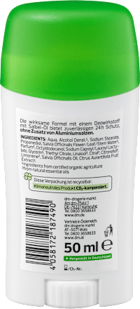 Deo-Stick Deodorant Salbei Limette alverde NATURKOSMETIK