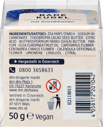Badekugel Lemongras/Kornblume Balea
