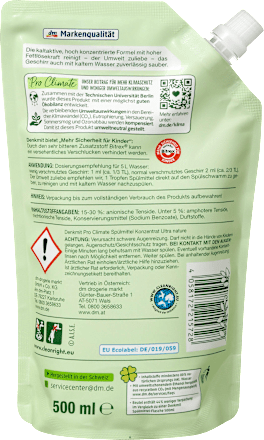 Spülmittel Konzentrat nature Pro Climate  Denkmit