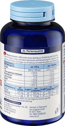 Kalcium + D3-vitamin étrend-kiegészítő tabletta, 300 db Mivolis