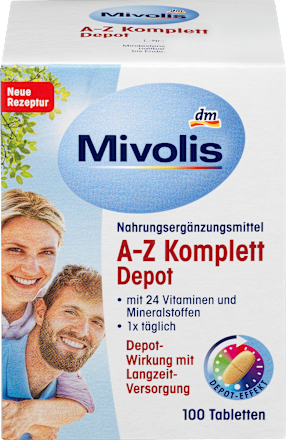 Prehransko dopolnilo z vitamini in minerali Mivolis
