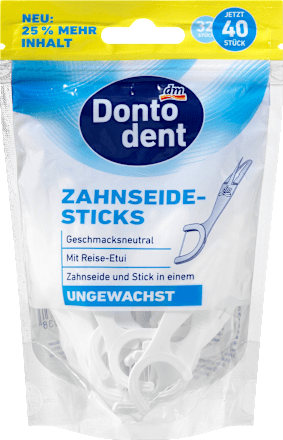 Zahnseide-Sticks mit Etui  Dontodent
