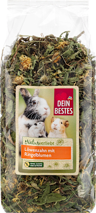 Nagersnack, Löwenzahn mit Ringelblumen, Naturverliebt Dein Bestes