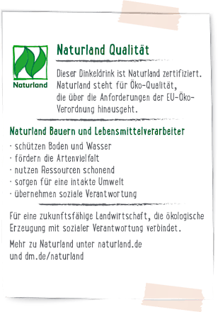 Pflanzendrink, Dinkel Drink natur dmBio