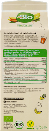 Organski multivitaminski sok dmBio
