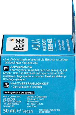 Tagescreme Aqua Feuchtigkeits Creme-Gel  Balea