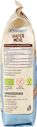 Mehl, Hafer-Mehl, glutenfrei  dmBio