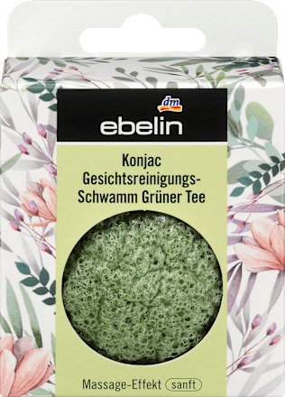 Konjac Gesichtsreinigungs-Schwamm grüner Tee / Rotalge ebelin