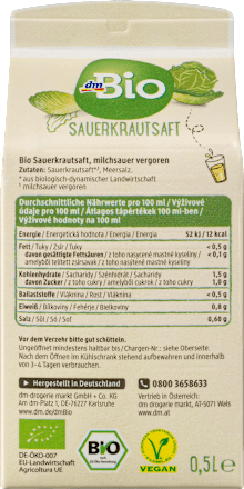 Direktsaft Sauerkraut dmBio