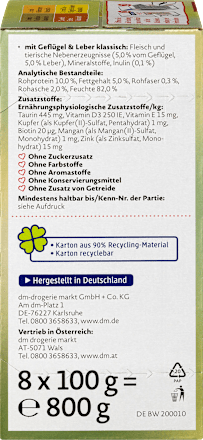 Potpuna hrana za mačke - živinsko meso DEIN BESTES