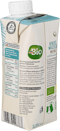 Kokoswasser Natur dmBio