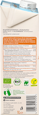 Pflanzendrink, Hafer Drink natur dmBio